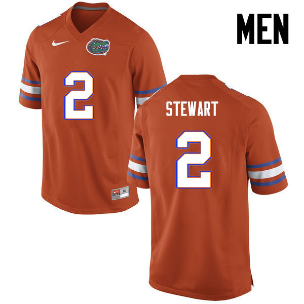 Men Florida Gators #2 Brad Stewart College Football Jerseys-Orange - Click Image to Close